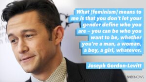 Joseph on being male feminist