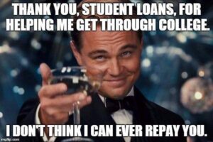 student loan debt meme