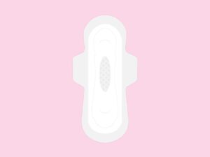 menstrual pads pink