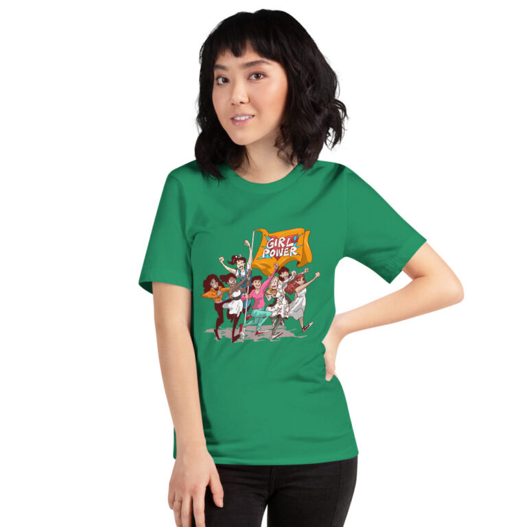 unisex green girlpower t-shirt
