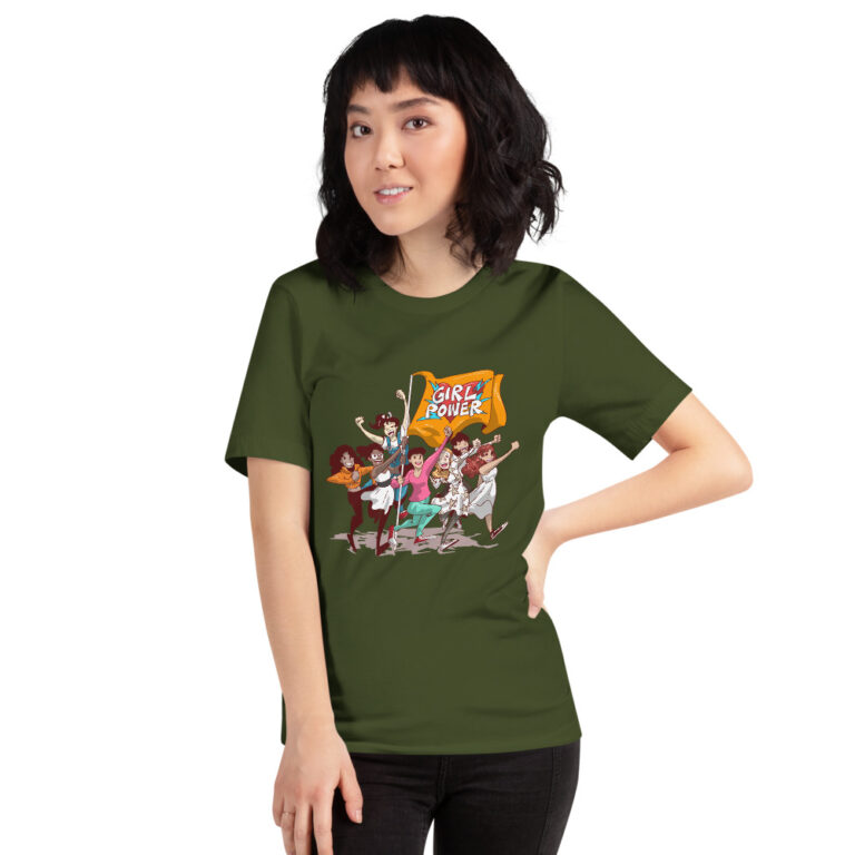 olive unisex girlpower t-shirt