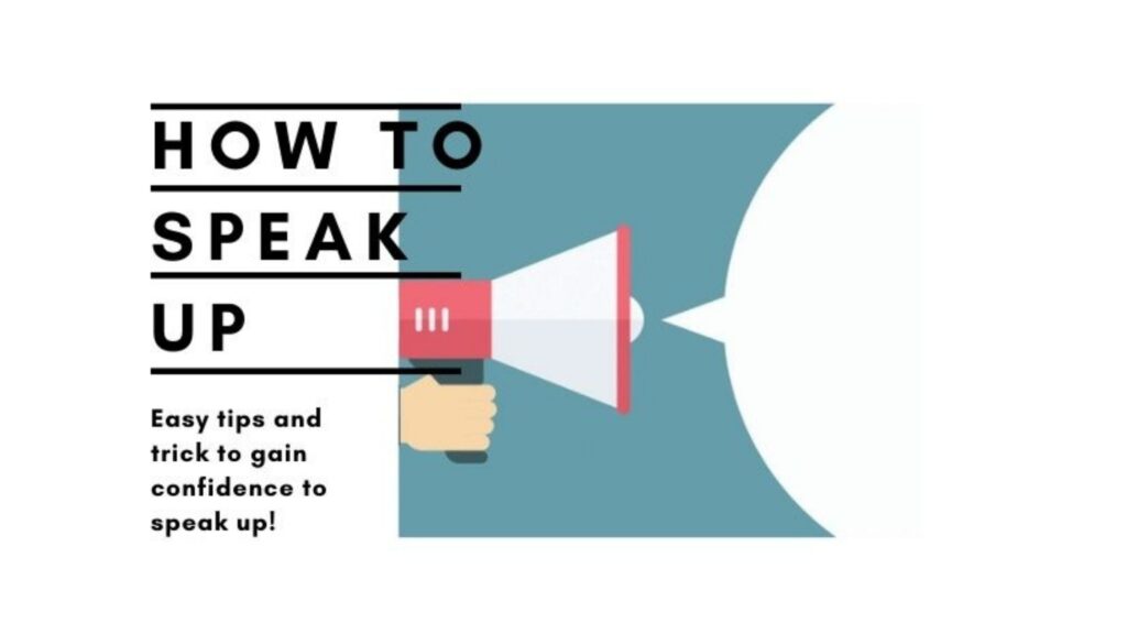 How to speak up title
