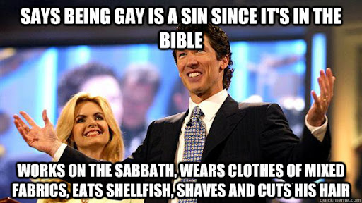 being gay is a sin