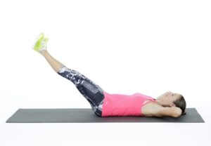 straight leg raise At home workouts for abs