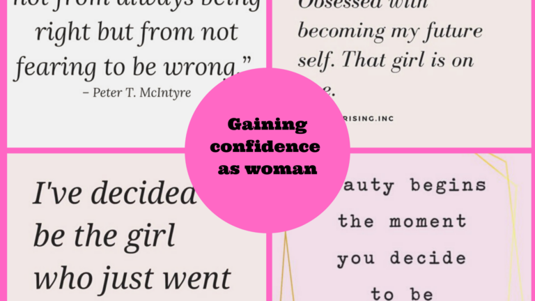 Gaining confidence as woman